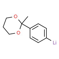 Lithium, [4-(2-methyl-1,3-dioxan-2-yl)phenyl]- (9CI) structure