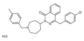 4-[(4-chlorophenyl)methyl]-2-[1-[(4-methylphenyl)methyl]azepan-4-yl]phthalazin-1-one,hydrochloride结构式