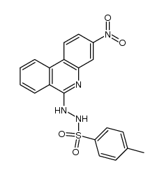 4-methyl-N'-(3-nitrophenanthridin-6-yl)benzenesulfonohydrazide Structure