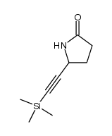 5-[(trimethylsilyl)ethynyl]-2-pyrrolidone结构式