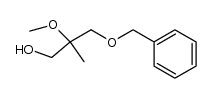 3-(benzyloxy)-2-methoxy-2-methylpropan-1-ol结构式