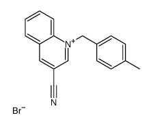 1-[(4-methylphenyl)methyl]quinolin-1-ium-3-carbonitrile,bromide Structure