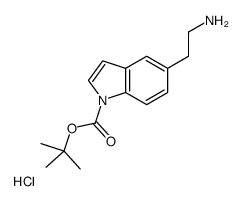 1-Boc-5-(2-氨乙基)-1H-吲哚结构式
