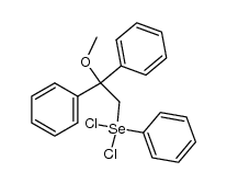 1,1-diphenyl-1-methoxy-2-phenylselenenyl ethane dichloride Structure