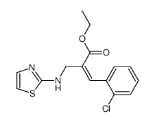 ethyl (E)-3-(2-chlorophenyl)-2-[(1,3-thiazol-2-ylamino)methyl]prop-2-enoate Structure