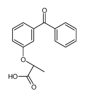 (2S)-2-(3-benzoylphenoxy)propanoic acid结构式