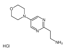 2-(5-morpholin-4-ylpyrimidin-2-yl)ethanamine,hydrochloride Structure