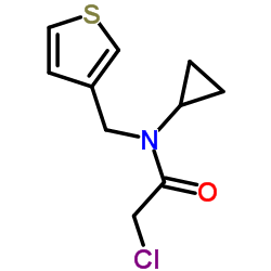 2-Chloro-N-cyclopropyl-N-(3-thienylmethyl)acetamide structure