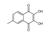 1,4-Naphthalenedione, 2,3-dihydroxy-6-methyl- (9CI) structure