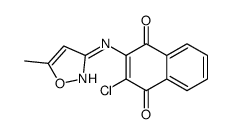 2-chloro-3-[(5-methyl-1,2-oxazol-3-yl)amino]naphthalene-1,4-dione Structure