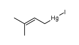 3-methyl-2-butenylmercuric iodide Structure