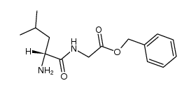 N-D-leucyl-glycine benzyl ester结构式