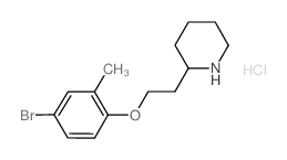 2-[2-(4-Bromo-2-methylphenoxy)ethyl]piperidine hydrochloride Structure