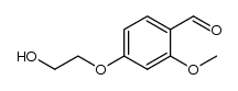 4-(2-hydroxyethoxy)-2-methoxybenzaldehyde Structure