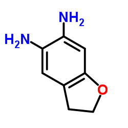 2,3-Dihydro-1-benzofuran-5,6-diamine结构式