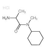 2-Amino-N-cyclohexyl-N-methylpropanamide hydrochloride结构式