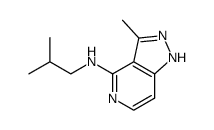isobutyl-(3-methyl-1H-pyrazolo[4,3-c]pyridin-4-yl)-amine Structure