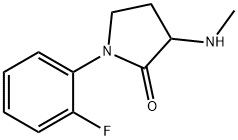 2-Pyrrolidinone, 1-(2-fluorophenyl)-3-(methylamino)- Structure