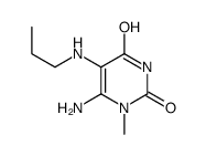 6-Amino-1-methyl-5-(propylamino)uracil Structure