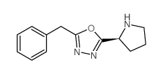 (S)-2-苄基-5-(吡咯烷-2-基)-1,3,4-噁二唑结构式