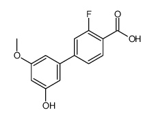 2-fluoro-4-(3-hydroxy-5-methoxyphenyl)benzoic acid结构式