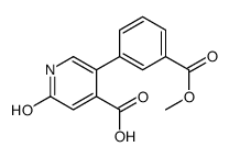 5-(3-methoxycarbonylphenyl)-2-oxo-1H-pyridine-4-carboxylic acid Structure