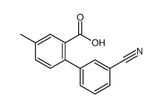 2-(3-cyanophenyl)-5-methylbenzoic acid Structure