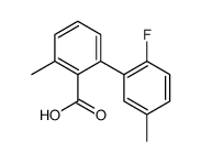 2-(2-fluoro-5-methylphenyl)-6-methylbenzoic acid结构式