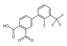 4-[2-fluoro-3-(trifluoromethyl)phenyl]-2-nitrobenzoic acid Structure