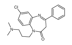 7-chloro-1-[3-(dimethylamino)propyl]-4-phenyl-3H-1,5-benzodiazepin-2-one Structure