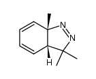 (1α,6α)-6,9,9-Trimethyl-7,8-diazabicyclo[4.3.0]nona-2,5,7-trien结构式