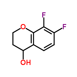 7,8-Difluoro-4-chromanol结构式