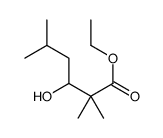 ethyl 3-hydroxy-2,2,5-trimethylhexanoate结构式