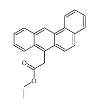 Ethyl (7-benz(a)anthracenyl) acetate Structure