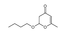 2-(1-butoxy)-6-methyl-2,3-dihydro-4H-pyran-4-one结构式