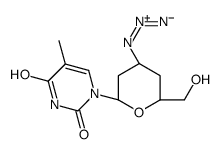 1-[(2R,4S,6S)-4-azido-6-(hydroxymethyl)oxan-2-yl]-5-methylpyrimidine-2,4-dione结构式