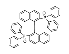 (S)-1,1'-binaphthalene-2,2'-diylbis(diphenylphosphine oxide)结构式