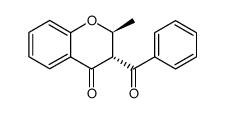 3-benzoyl-2,3-dihydro-2-methyl-4H-1-benzopyran-4-one Structure