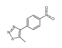 5-methyl-4-(4-nitrophenyl)-1,2,3-thiadiazole结构式