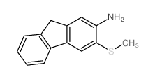 9H-fluoren-2-amine, 3-(methylthio)- Structure