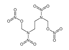 N,N'-dinitro-N,N'-bis-nitryloxymethyl-ethylenediamine Structure