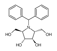 N-Benzhydryl-2,5-anhydro-2,5-imino-D-mannitol Structure