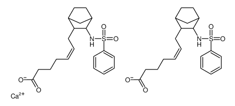 calcium,(Z)-7-[3-(benzenesulfonamido)-2-bicyclo[2.2.1]heptanyl]hept-5-enoate,(E)-7-[3-(benzenesulfonamido)-2-bicyclo[2.2.1]heptanyl]hept-5-enoate结构式
