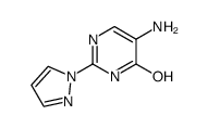 5-amino-2-(1H-pyrazol-1-yl)pyrimidin-4-ol Structure