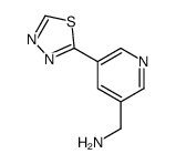 [5-(1,3,4-thiadiazol-2-yl)pyridin-3-yl]methanamine Structure