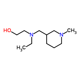 2-{Ethyl[(1-methyl-3-piperidinyl)methyl]amino}ethanol结构式