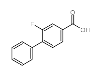 2-氟联苯基-4-羧酸结构式