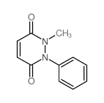 1-Methyl-2-phenyl-1, 2-dihydro-pyridazine-3, 6-dione Structure