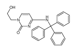 1-(2-hydroxyethyl)-4-(tritylamino)pyrimidin-2-one结构式