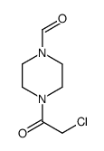 1-Piperazinecarboxaldehyde, 4-(chloroacetyl)- (9CI) structure